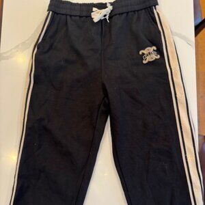 Men's Celine Sweat Pants Size 34 Black and Ivory